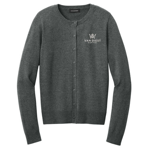 Women's Easy Care Crewneck Cardigan Sweater Thumbnail